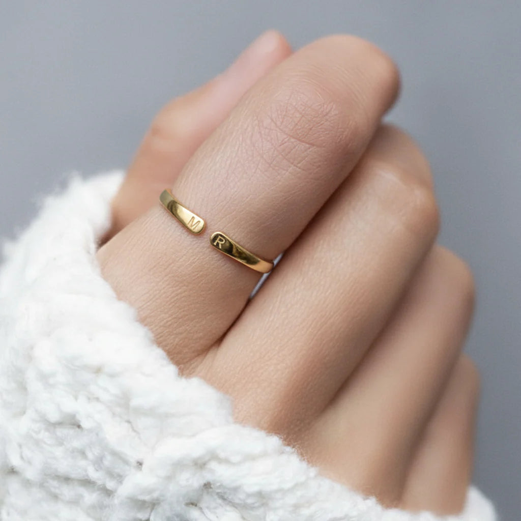 Anello Doppia Iniziale Regolabile LUMERIS · 3