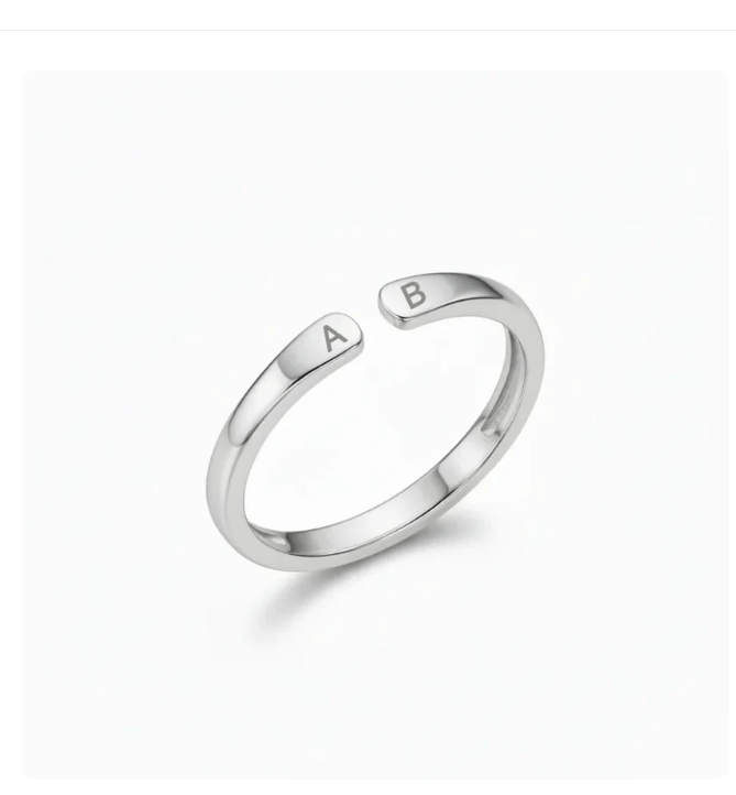 Anello Doppia Iniziale Regolabile LUMERIS · 9